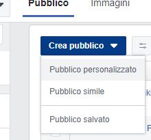 creare pubblico personalizzato Facebook